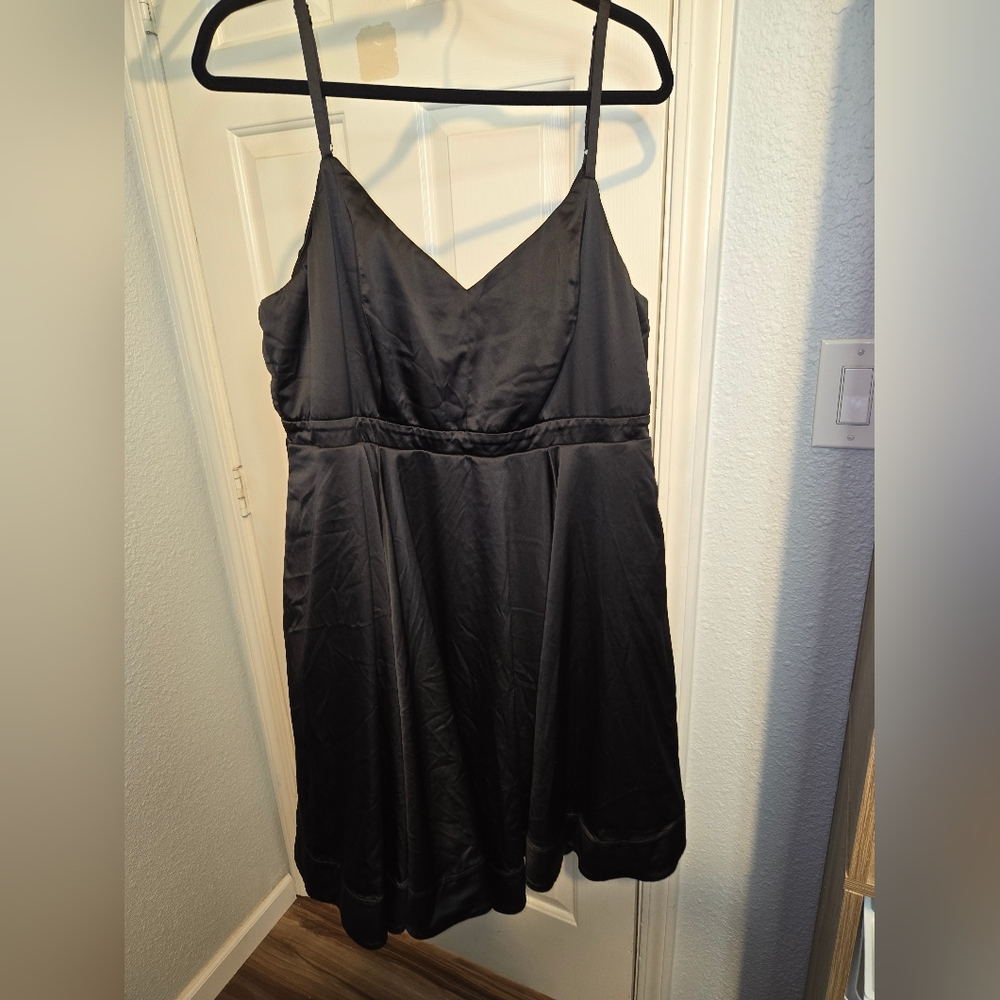 Torrid Mini Satin Skater Dress Size 18